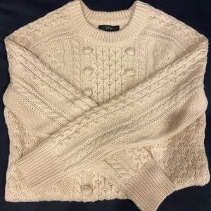 J. Crew Cream Wool Sweater